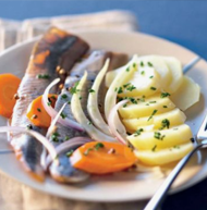 Gerookte haring – aardappelen met olie Bistronomie uit Paris